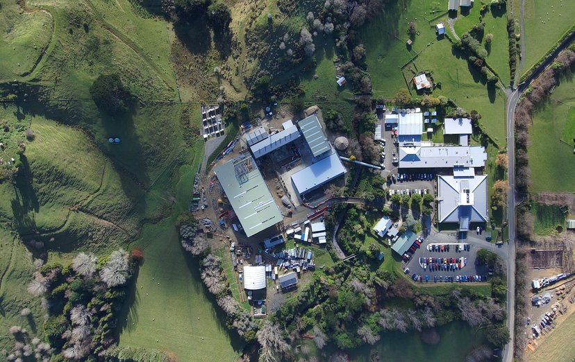 Campus birds eye view image