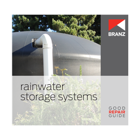 Good Repair Guide: Rainwater storage systems