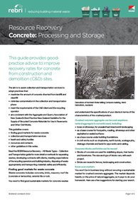 REBRI Resource Recovery Concrete: Processing and Storage (PDF)