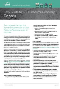 REBRI Easy Guide to C&D Resource Recovery: Concrete (PDF)