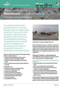 REBRI Resource Recovery Plasterboard: Centralised sorting, storage and processing (PDF)