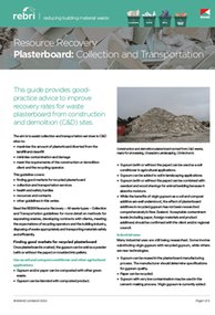 REBRI Resource Recovery Plasterboard: Collection and Transportation (PDF)