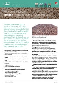 REBRI Resource Recovery Timber: Processing into Mulch and Chip (PDF)