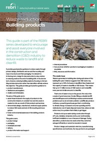 REBRI Waste reduction: Building products (PDF)