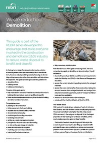 REBRI Waste reduction: Demolition (PDF)