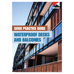 Good Practice Guide: Waterproof decks and balconies (PDF)